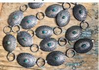 Turquoise signed vintage poncho belt by Kenny Ray McNeilley 202//144